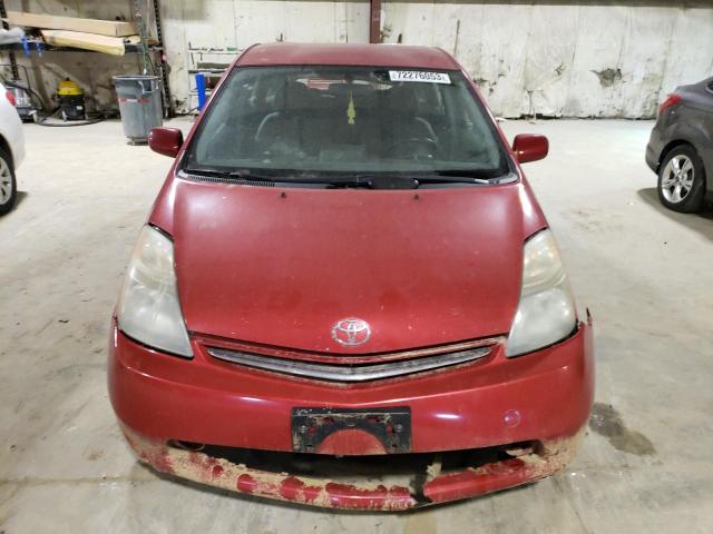 JTDKB20U993508755 - 2009 TOYOTA PRIUS RED photo 5