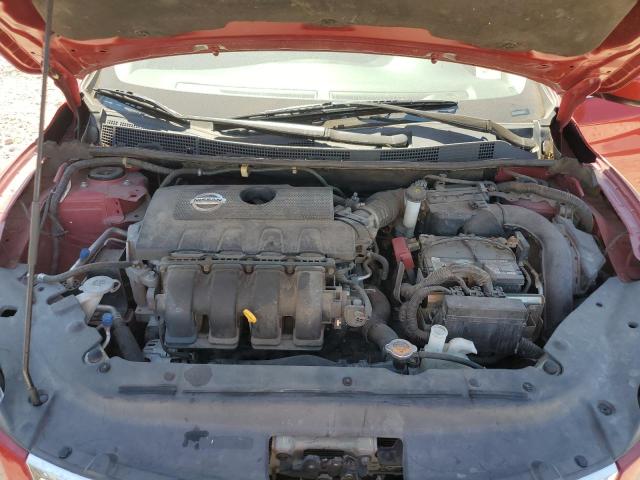 3N1AB7AP7EL612857 - 2014 NISSAN SENTRA S RED photo 11