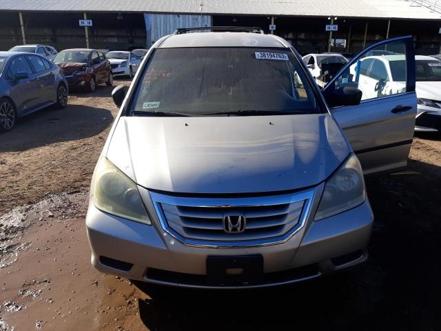 5FNRL38219B053990 - 2009 HONDA ODYSSEY LX SILVER photo 5