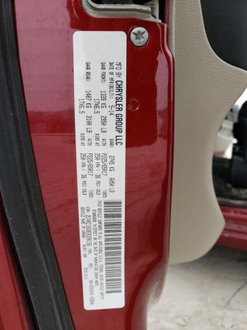 2C4RC1BG8ER396156 - 2014 CHRYSLER TOWN & COU TOURING 勃艮第红 照片 12