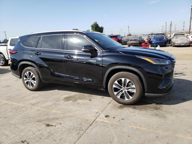 5TDGARAH8MS012145 - 2021 TOYOTA HIGHLANDER HYBRID XLE BLACK photo 4