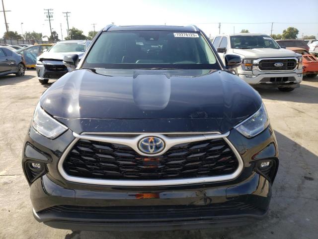 5TDGARAH8MS012145 - 2021 TOYOTA HIGHLANDER HYBRID XLE BLACK photo 5