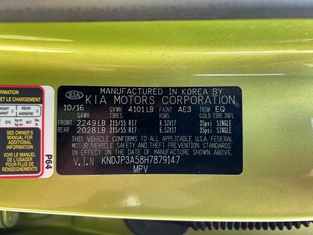 KNDJP3A58H7879147 - 2017 KIA SOUL + GREEN photo 10