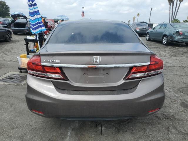 19XFB2E52EE004957 - 2014 HONDA CIVIC LX GRAY photo 6