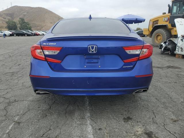 1HGCV1F35JA170373 - 2018 HONDA ACCORD SPORT BLUE photo 6