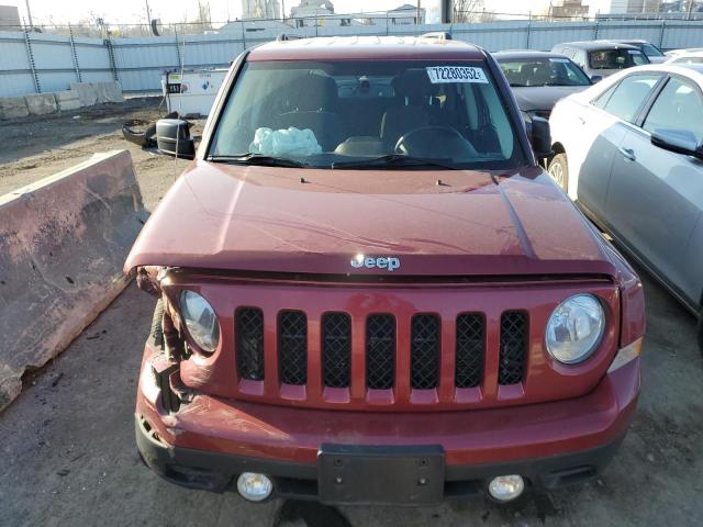 1C4NJRFB9ED509360 - 2014 JEEP PATRIOT LATITUDE RED photo 5