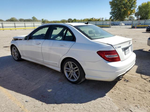 WDDGF8AB1EA950225 - 2014 MERCEDES-BENZ C 300 4MATIC WHITE photo 2