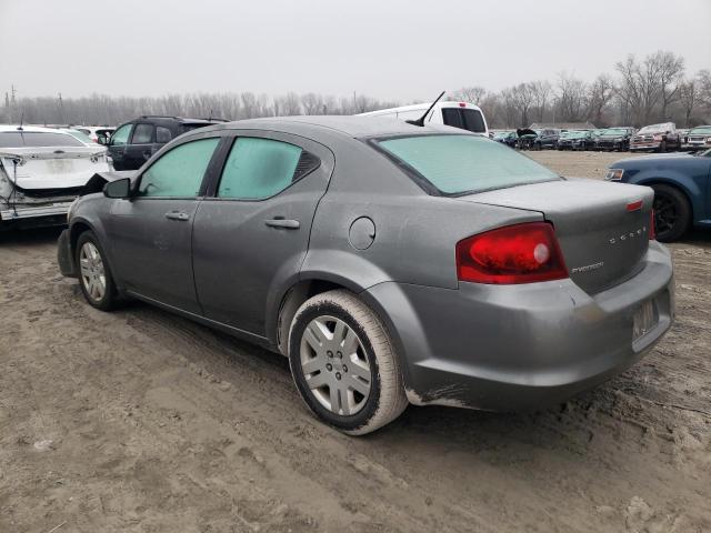 1C3CDZAB2CN276603 - 2012 DODGE AVENGER SE GRAY photo 2