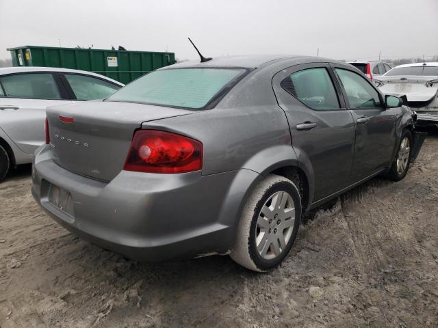 1C3CDZAB2CN276603 - 2012 DODGE AVENGER SE GRAY photo 3