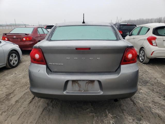 1C3CDZAB2CN276603 - 2012 DODGE AVENGER SE GRAY photo 6