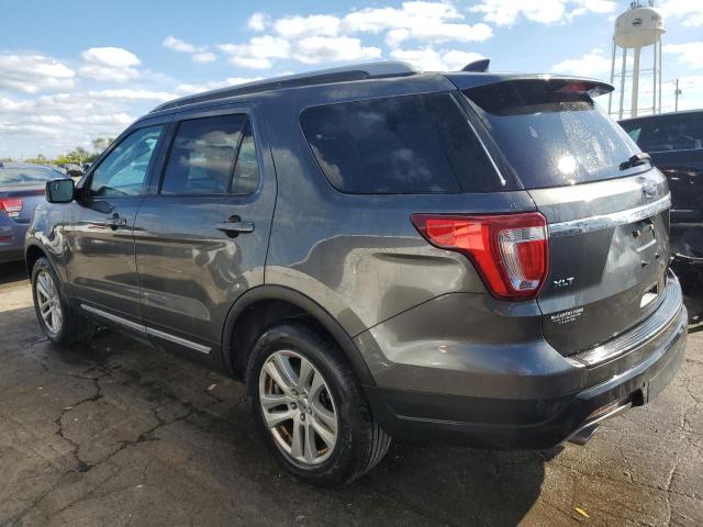 1FM5K8D88JGA64659 - 2018 FORD EXPLORER XLT GRAY photo 2