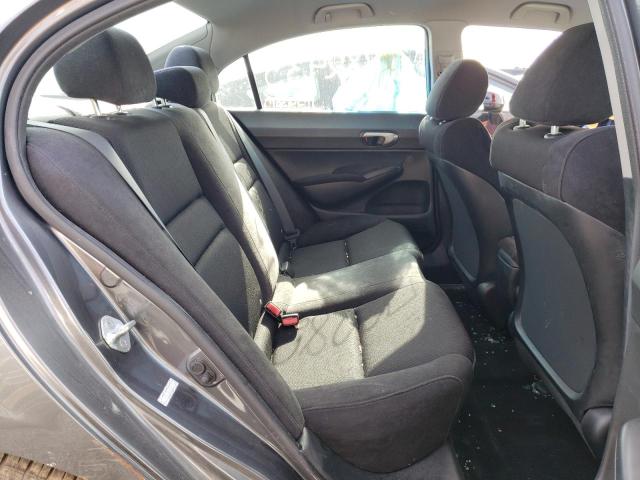 19XFA1F66BE043700 - 2011 HONDA CIVIC LX-S Մոխրագույն լուսանկար 10