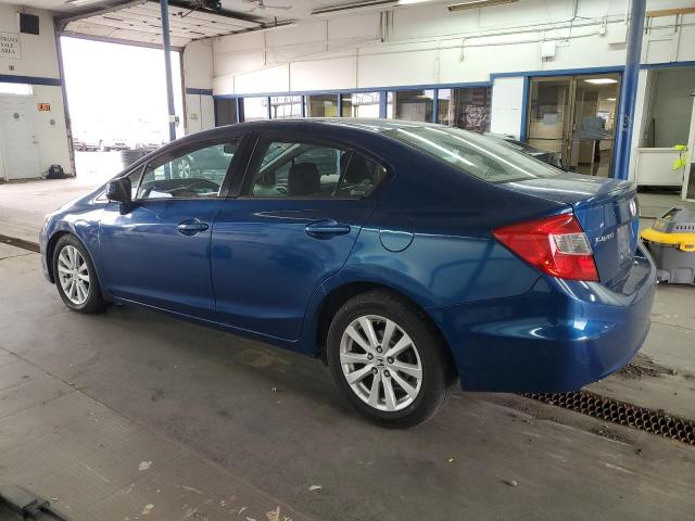 2HGFB2F8XCH570845 - 2012 HONDA CIVIC EX BLUE photo 2