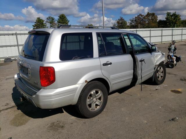 5FNYF18475B000200 - 2005 HONDA PILOT EX SILVER photo 3