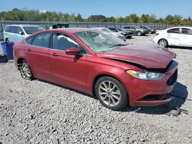 3FA6P0HD9HR243854 - 2017 FORD FUSION SE RED photo 4