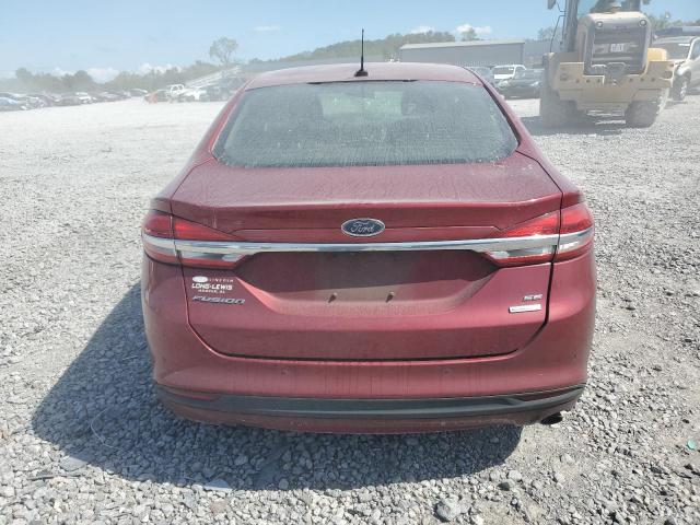 3FA6P0HD9HR243854 - 2017 FORD FUSION SE RED photo 6