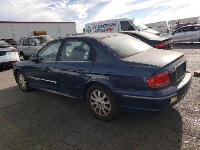 KMHWF35H94A974449 - 2004 HYUNDAI SONATA GLS BLUE photo 2