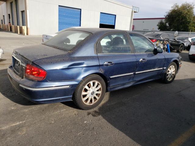 KMHWF35H94A974449 - 2004 HYUNDAI SONATA GLS BLUE photo 3