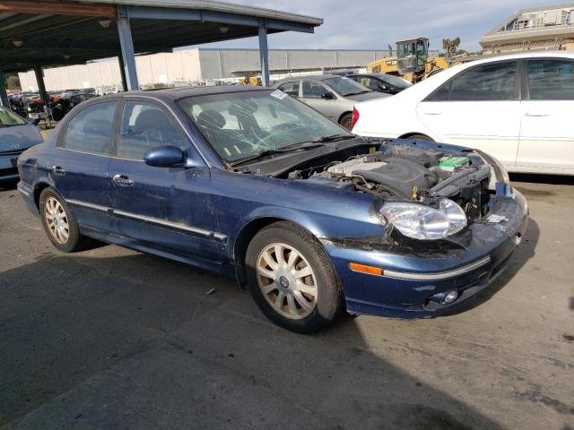 KMHWF35H94A974449 - 2004 HYUNDAI SONATA GLS BLUE photo 4