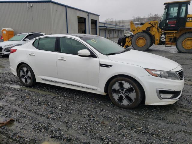 KNAGM4AD9C5033238 - 2012 KIA OPTIMA HYBRID WHITE photo 4