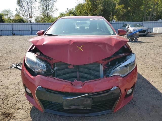 2T1BURHE4FC392884 - 2015 TOYOTA COROLLA L RED photo 5