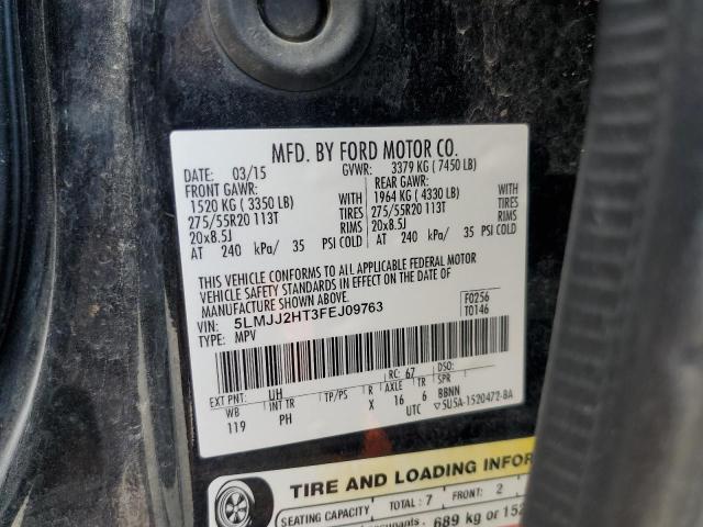 5LMJJ2HT3FEJ09763 - 2015 LINCOLN NAVIGATOR შავი ფოტო 14