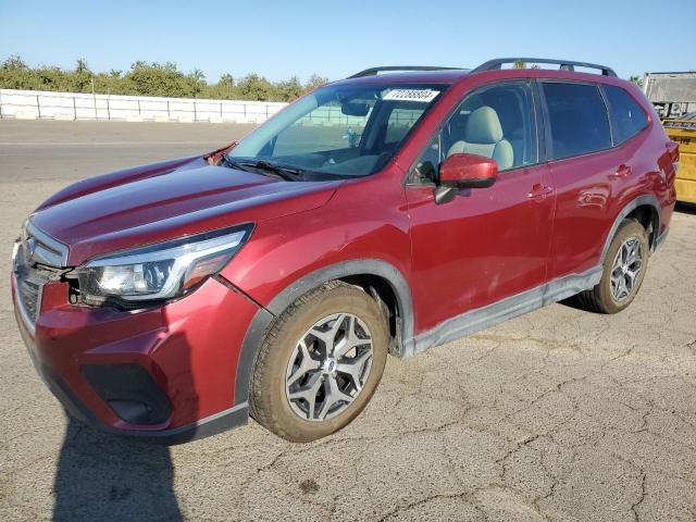 JF2SKAGC8KH408938 - 2019 SUBARU FORESTER PREMIUM BURGUNDY photo 1