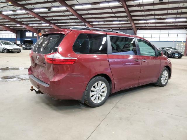 5TDDK3DC5FS113868 - 2015 TOYOTA SIENNA XLE BURGUNDY photo 3