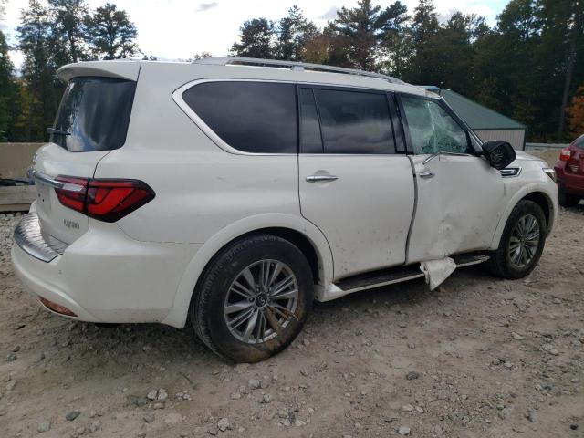 JN8AZ2AC0M9475376 - 2021 INFINITI QX80 LUXE WHITE photo 3