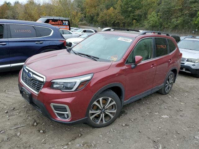 JF2SKAUC1MH450200 - 2021 SUBARU FORESTER LIMITED RED photo 1