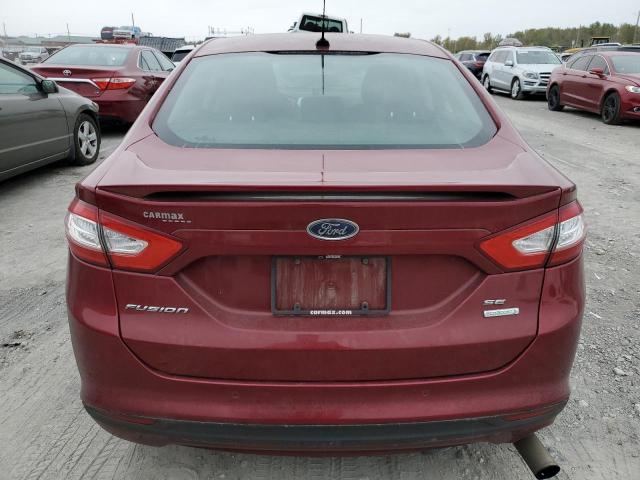 3FA6P0HD3GR325528 - 2016 FORD FUSION SE BURGUNDY photo 6