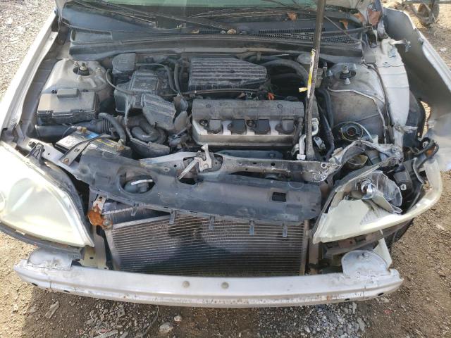 1HGES15672L003810 - 2002 HONDA CIVIC LX SILVER photo 11