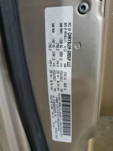 2C4RDGBG6DR760525 - 2013 DODGE GRAND CARA SE TAN photo 13