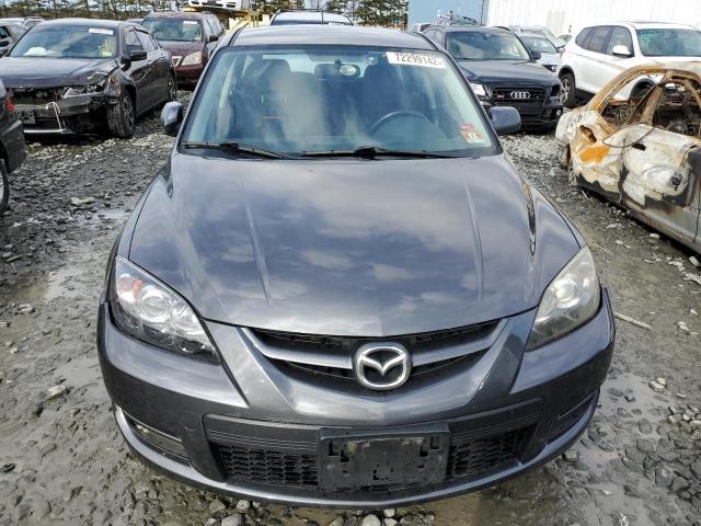 JM1BK34M591213874 - 2009 MAZDA SPEED 3 GRAY photo 5