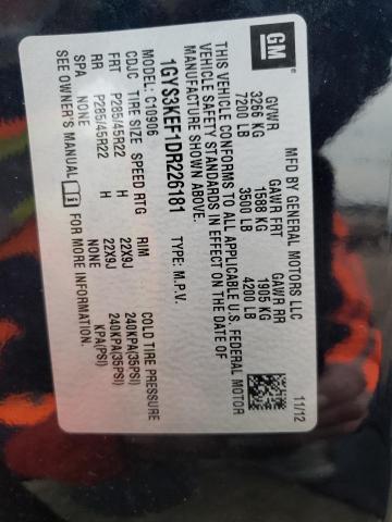 1GYS3KEF1DR226181 - 2013 CADILLAC ESCALADE ESV PLATINUM შავი ფოტო 13