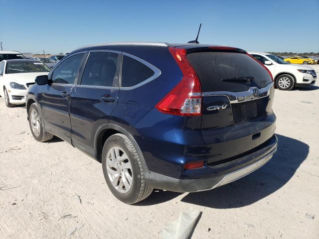 2HKRM3H75FH545475 - 2015 HONDA CR-V EXL BLUE photo 2