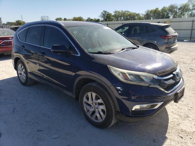 2HKRM3H75FH545475 - 2015 HONDA CR-V EXL BLUE photo 4