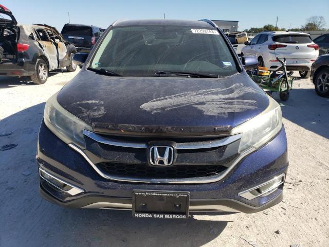 2HKRM3H75FH545475 - 2015 HONDA CR-V EXL BLUE photo 5