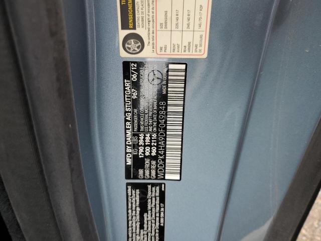 WDDPK4HA9DF049848 - 2013 MERCEDES-BENZ SLK 250 BLUE photo 12