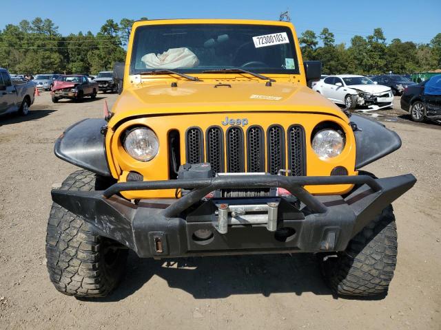 1C4AJWAG7CL184291 - 2012 JEEP WRANGLER SPORT YELLOW photo 5