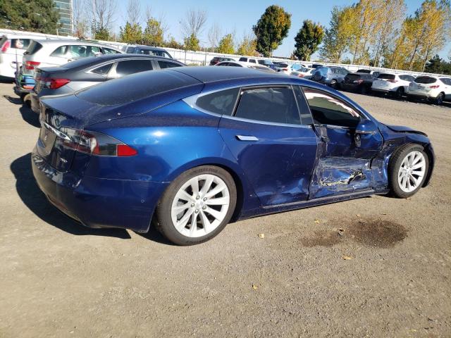 5YJSA1E28JF265161 - 2018 TESLA MODEL S Կապույտ լուսանկար 3