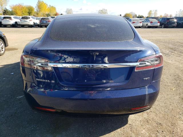 5YJSA1E28JF265161 - 2018 TESLA MODEL S Կապույտ լուսանկար 6