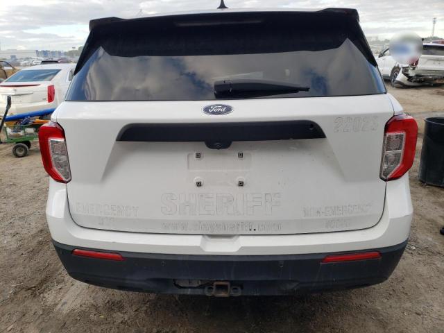 1FM5K8AB9NGA27707 - 2022 FORD EXPLORER POLICE INTERCEPTOR 白色 照片 6