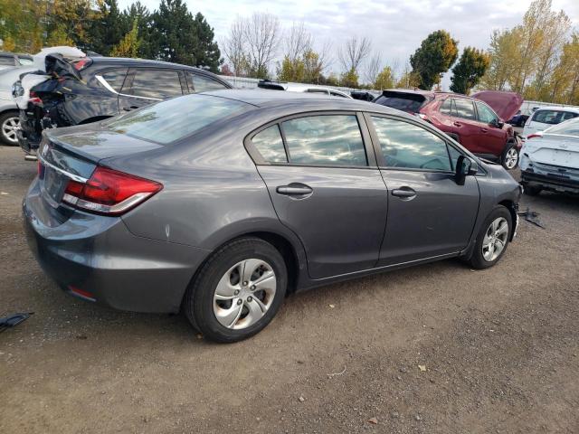 2HGFB2F46DH041083 - 2013 HONDA CIVIC LX GRAY photo 3