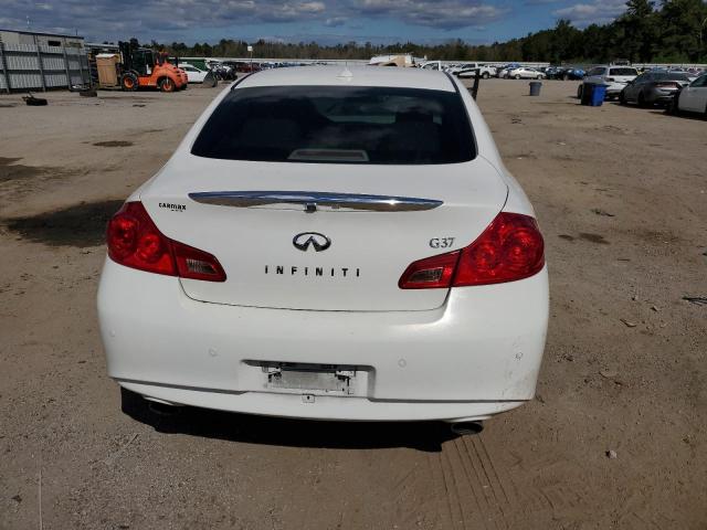 JN1CV6AP1AM409120 - 2010 INFINITI G37 BASE WHITE photo 6