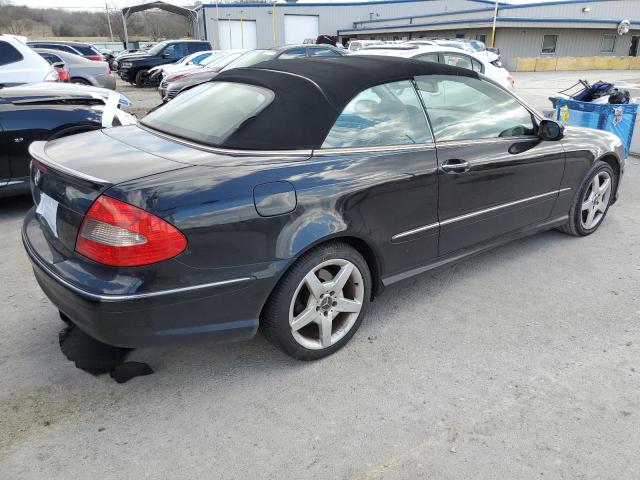 WDBTK72F27T084444 - 2007 MERCEDES-BENZ CLK 550 BLACK photo 3