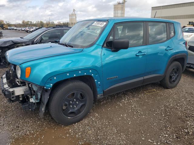 ZACNJAAB6LPL03806 - 2020 JEEP RENEGADE SPORT TEAL photo 1