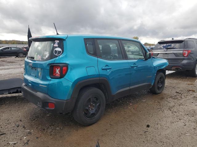 ZACNJAAB6LPL03806 - 2020 JEEP RENEGADE SPORT TEAL photo 3