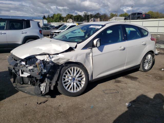 1FADP3N21EL315832 - 2014 FORD FOCUS TITANIUM WHITE photo 1