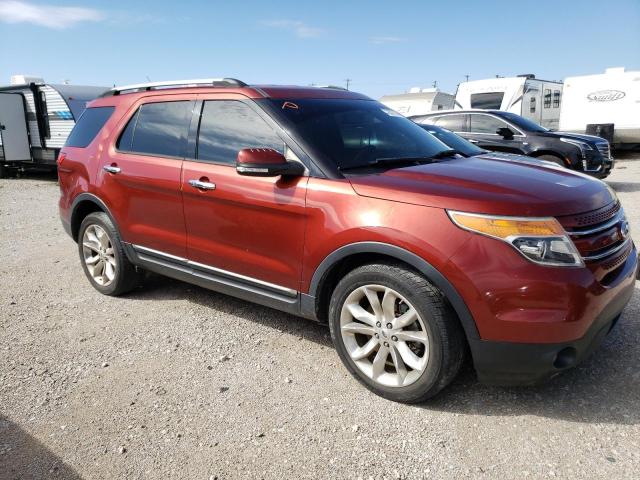 1FM5K7F87EGB41504 - 2014 FORD EXPLORER LIMITED RED photo 4